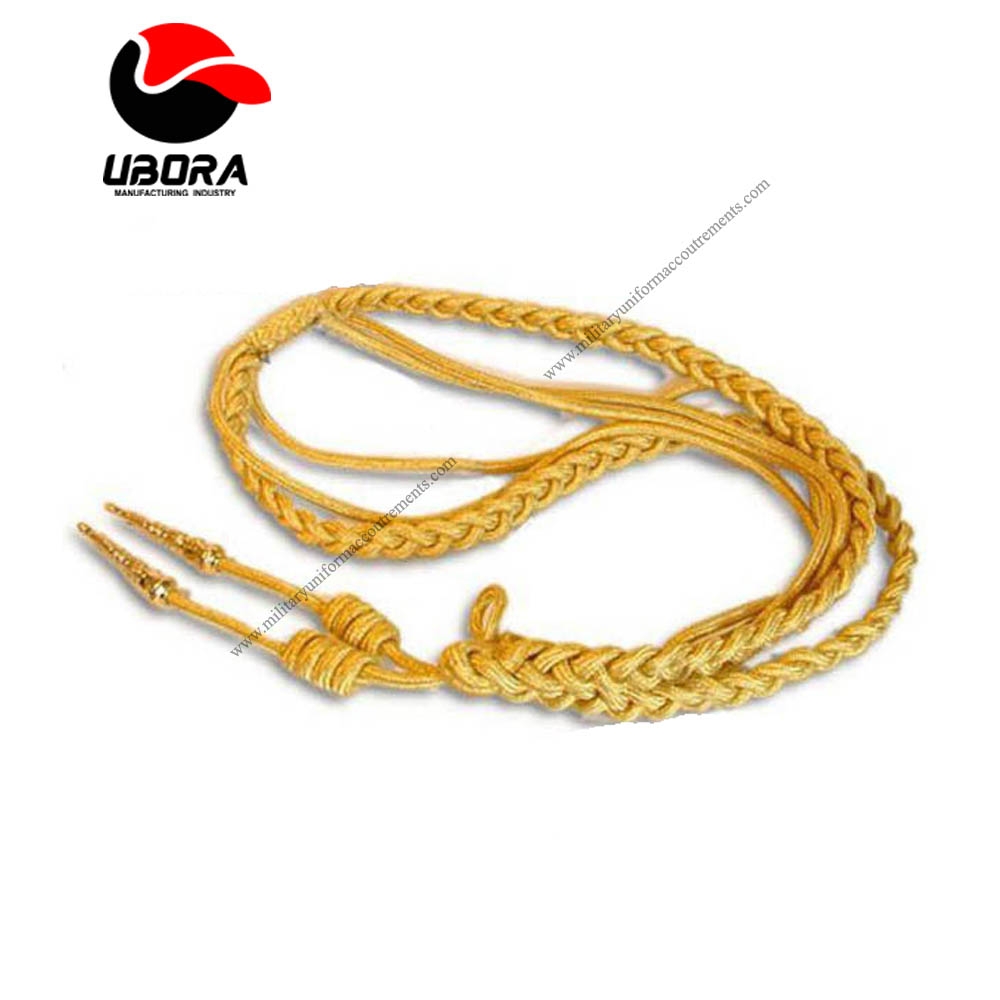 Uniform Accessories Gold Wire Aiguillette  suppliers, military aiguillettes, military aiguillettes 